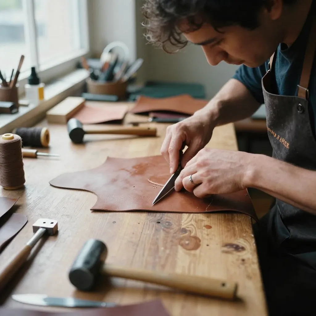 Creación en cuero natural