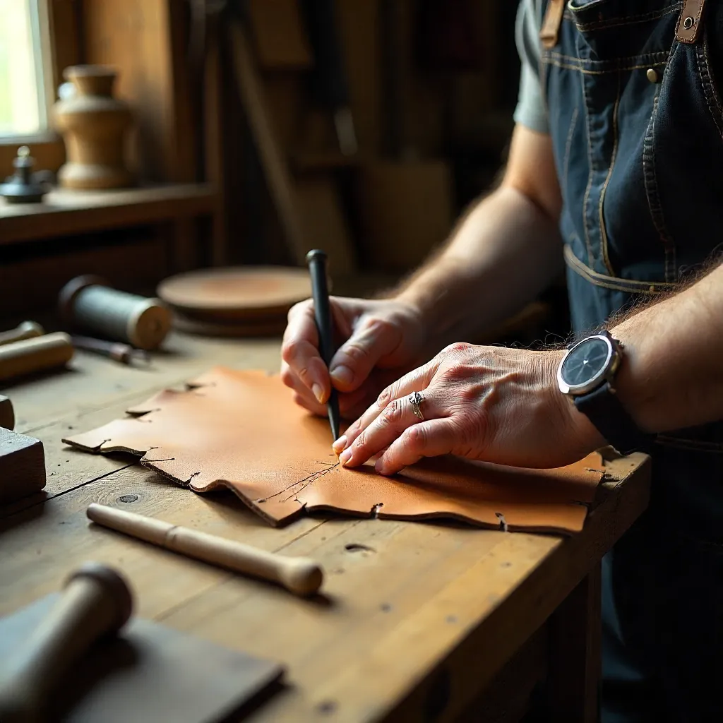 Artículo de cuero premium