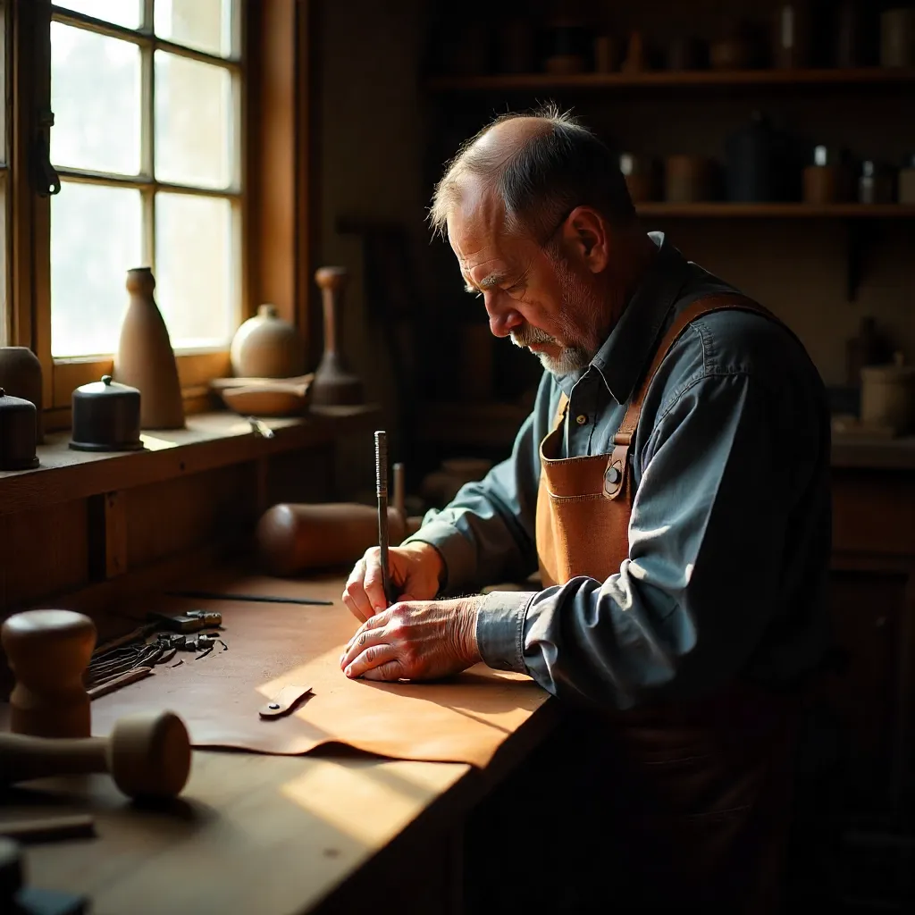 Fabricación artesanal en cuero