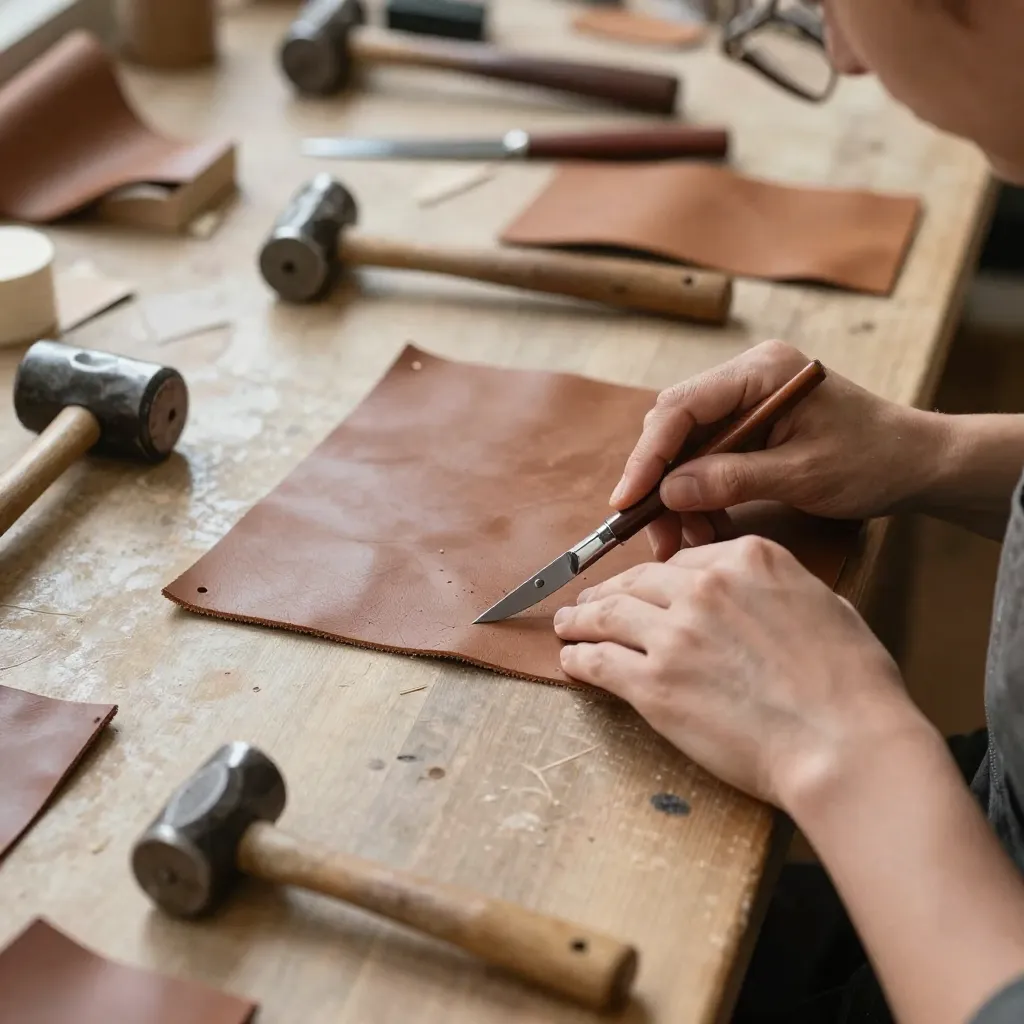 Proceso de costura manual