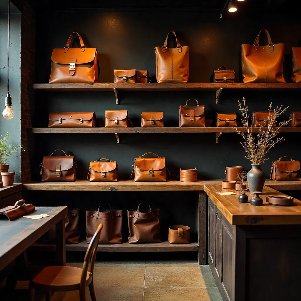 Bolso mensajero de cuero